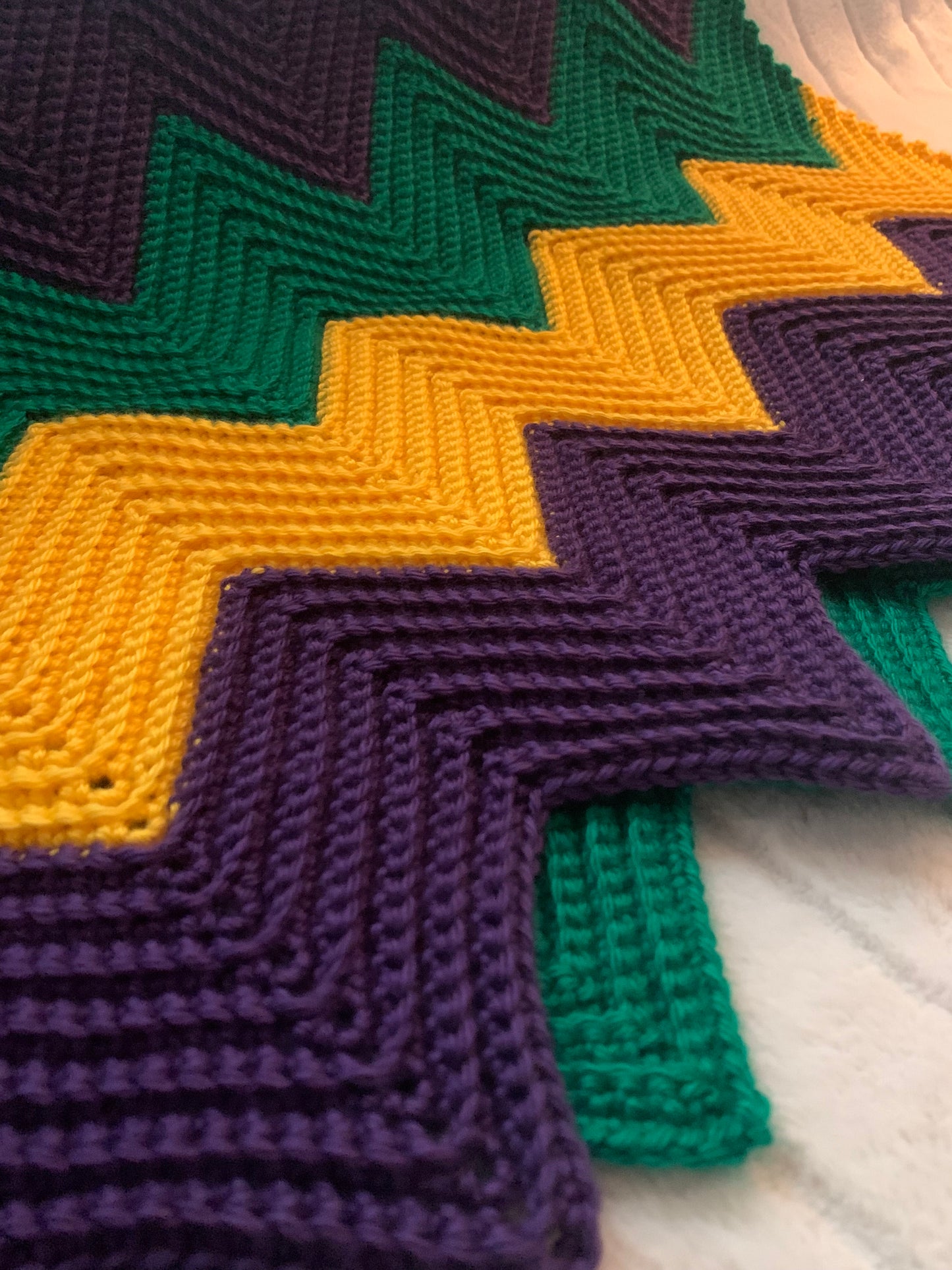 Throw Blanket - Chevron Pattern