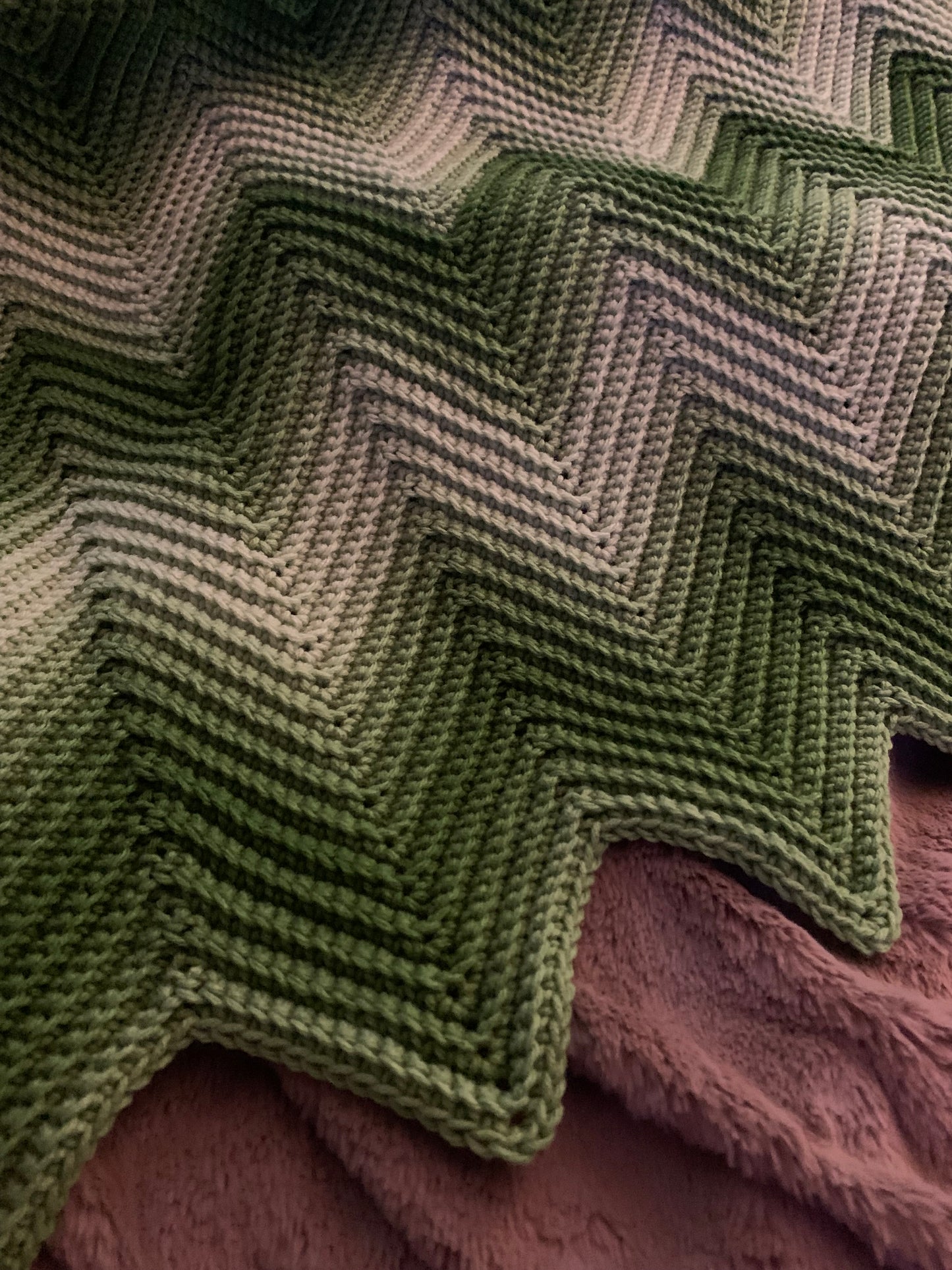 Throw Blanket - Chevron Pattern