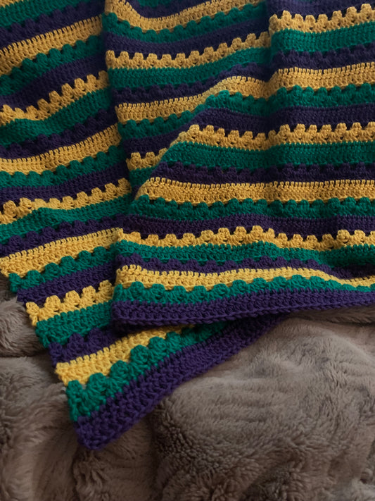Throw Blanket - Bead Stripe
