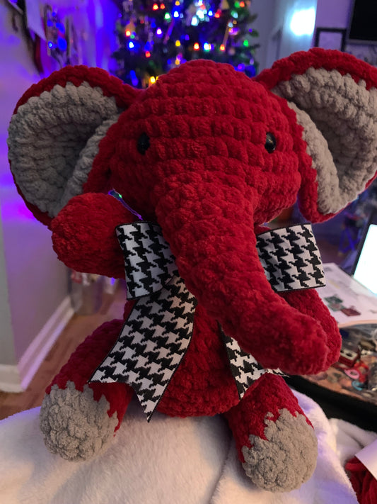 Crimson Elephant Plush